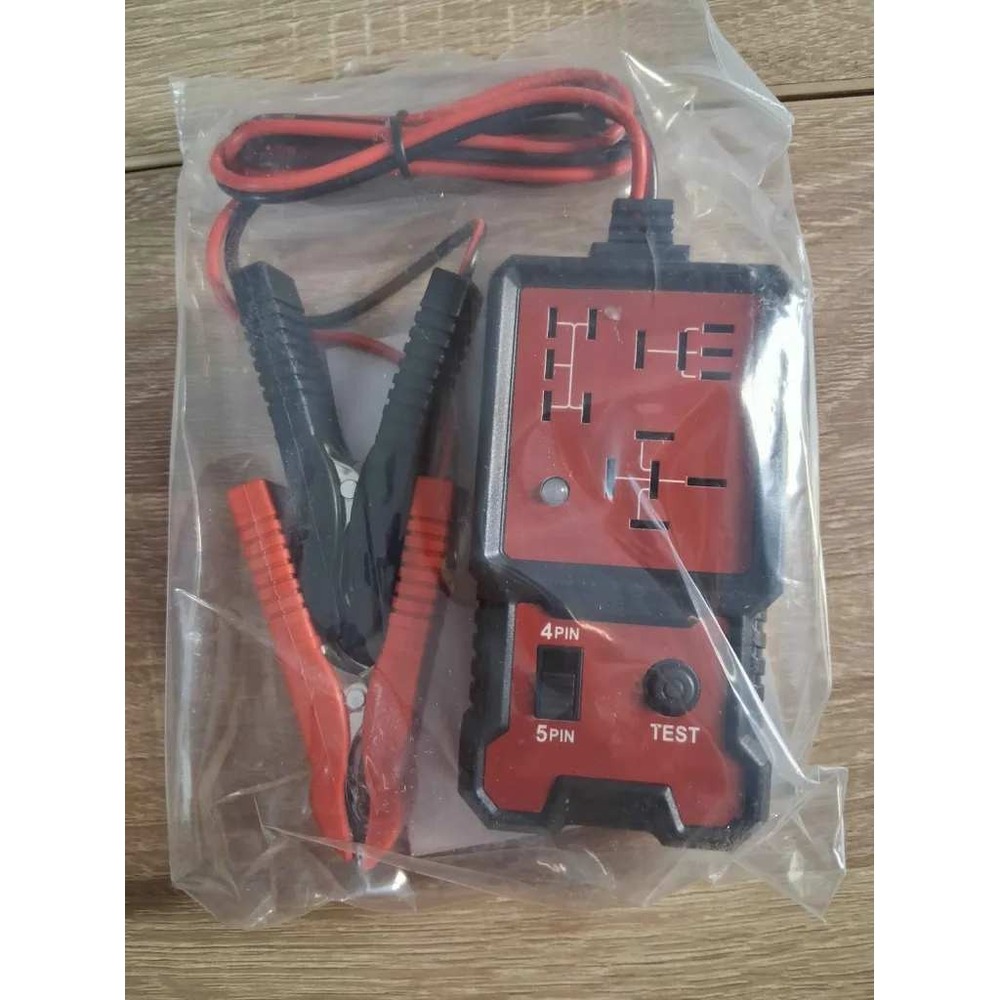 12V Automotive Relay Tester Diagnostic Tool for 4 Pin 5 Pin Car Relays Red Black